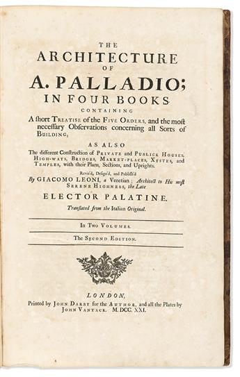 Palladio, Andrea (1508-1580) The Architecture of A. Palladio.